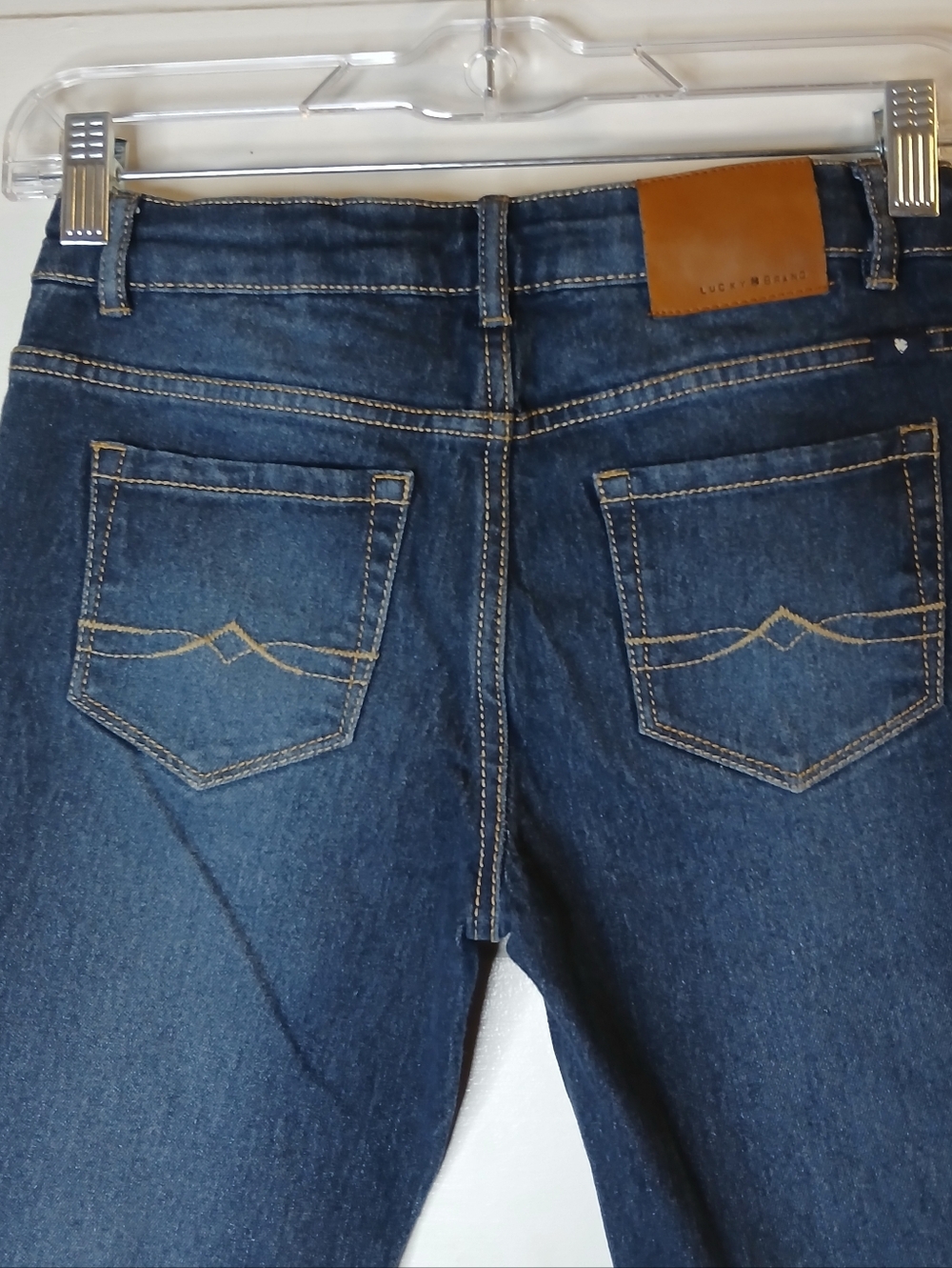 Lucky Brand Ava Bootcut Jeans Women’s Size 12 Dark Wash Stretch Cropped